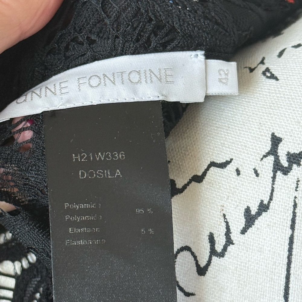 Anne Fontaine Black Lace Maxi Dress - Picture 4 of 9